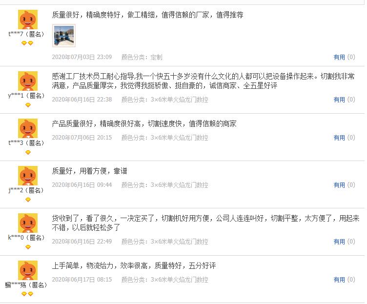 信爾切割機(jī)用戶評(píng)價(jià)